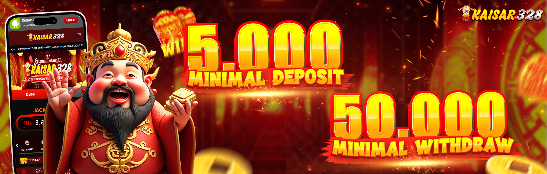 Minimal Deposit dan Withdraw Kaisar328